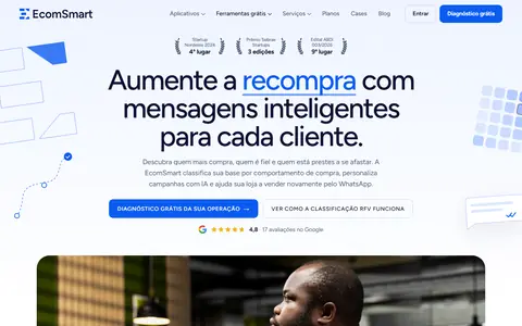 Página inicial do site EcomSmart, capturada em 20/10/2026